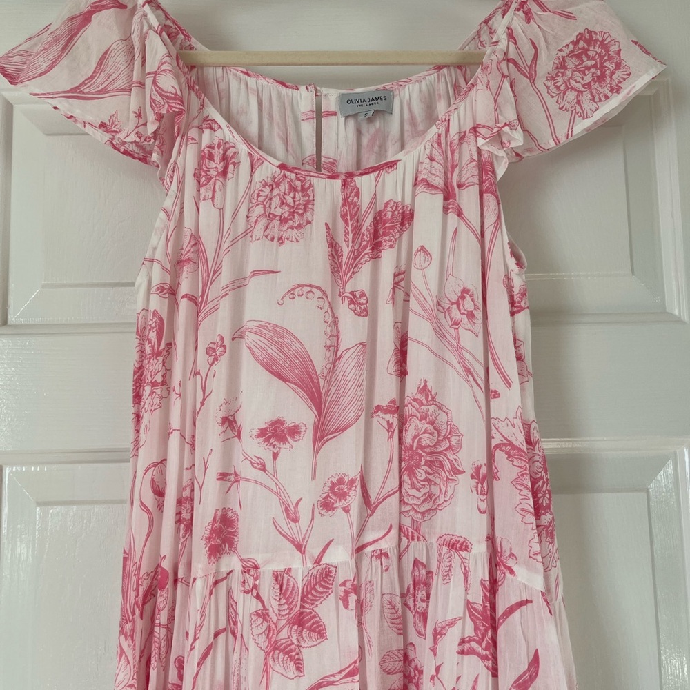 Olivia James the Label Milly Dress in Toile Pink, S - Picture 5 of 8